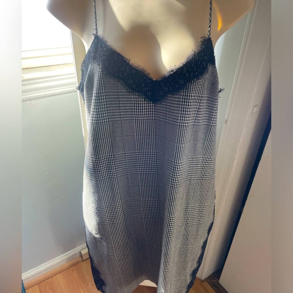 Zara On Trend Plaid Camisole Dress